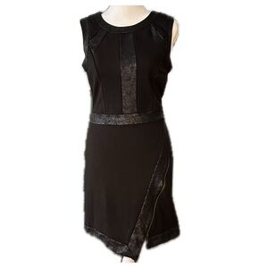 Gianni Bini Black Geometric Mini Dress